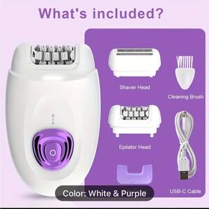 2 in 1 Rechargeable Electric Epilator Silky Smooth Hair Removal